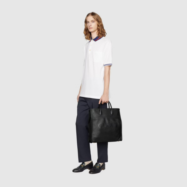 Tui Gucci Large Tote With Gucci Logo 'Black' 674850-0E8IG-1000