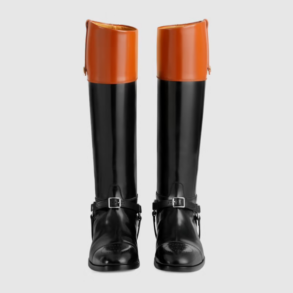 Giày Gucci Knee High Boot With Harness Black ‎675655-DS8J0-1079 - Ảnh 3