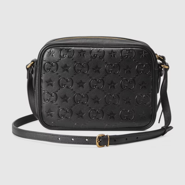 Túi Gucci Small GG Star Shoulder Black Leather ‎675776-UF2AG-1000 - Ảnh 3
