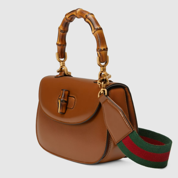 Túi Gucci Small Top Handle Bag With Bamboo 675797-10ODT-2579 - Ảnh 2