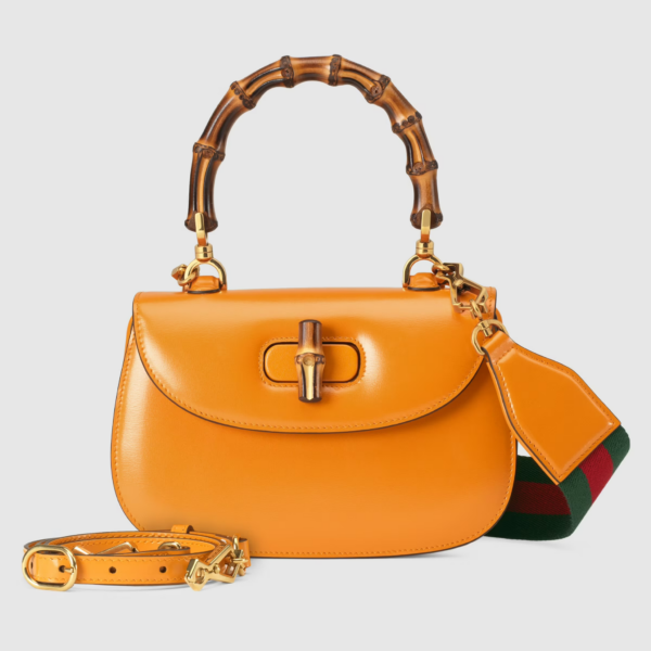 Túi Gucci Small Bamboo Marigold 'Yellow' 675797-10ODT-7769 - Ảnh 3
