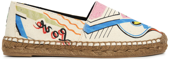 Giay Saint Laurent Love 1980 Espadrilles 'Ivory' 676161-AAAJC-8486