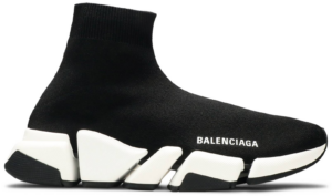 Giày Balenciaga Wmns Speed 2 Trainer Knit 'Black White' 617196-W1702-1015