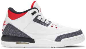 Giày Nike Air Jordan 3 Retro Denim SE GS 'Fire Red' CZ6634-100