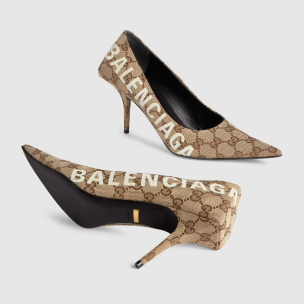 Giày Gucci Women's The Hacker Project Square Knife Pump ‎676603-KQW00-9742 - Ảnh 5