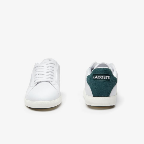 Giày Lacoste Leather Synthetic White Dark Green 738SFA0017-1R5 - Ảnh 2