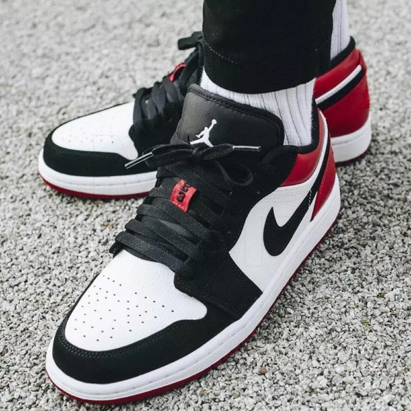 Giày Nike Air Jordan 1 Low 'Black Toe' 553558-116 - Ảnh 2