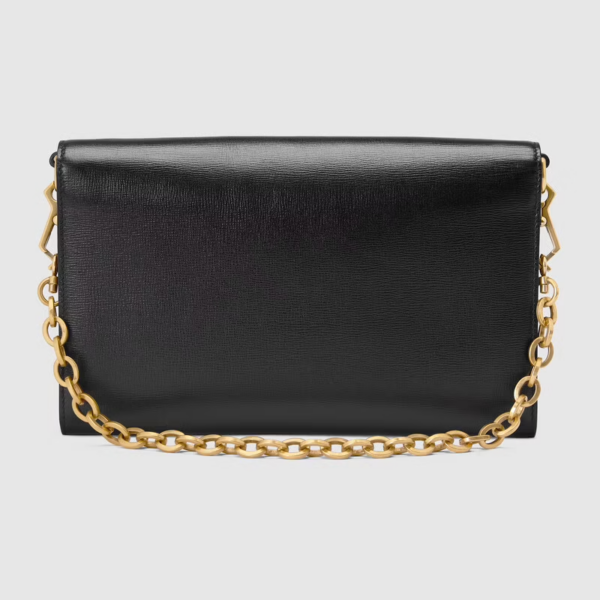Túi Gucci Horsebit 1955 Small Black Leather 677286-18YSX-1060 - Ảnh 3