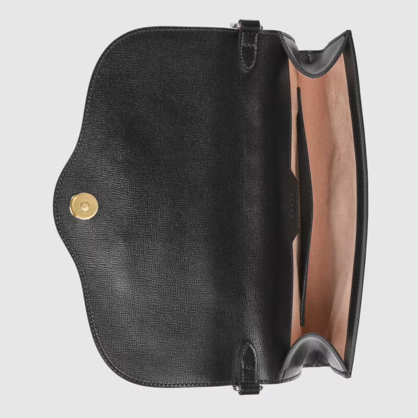 Túi Gucci Horsebit 1955 Small Black Leather 677286-18YSX-1060 - Ảnh 2