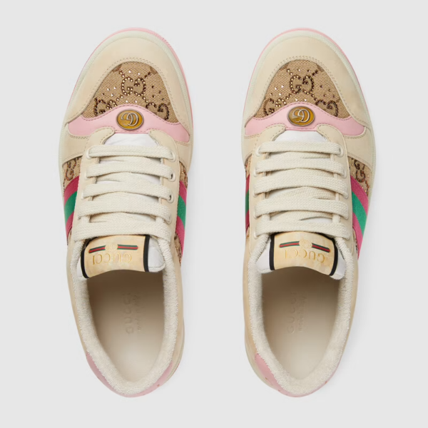 Giay Gucci Screener Crystal 'Beige' 677423-9SFR0-2587