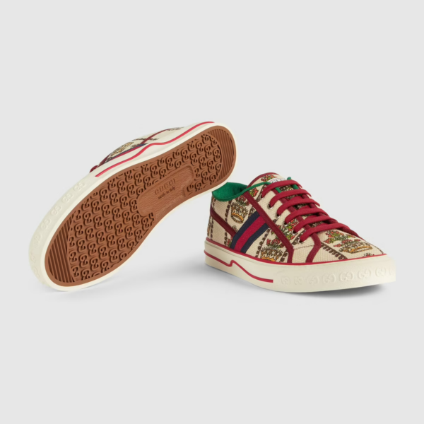 Giày Gucci Men's 100 Tennis 1977 Sneaker 677651-UH230-8473 - Ảnh 6