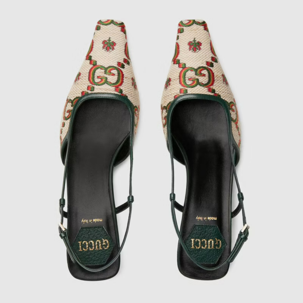 Giày Gucci Women's Gucci 100 Sling Back Pump 677994-UMB60-9660 - Ảnh 2
