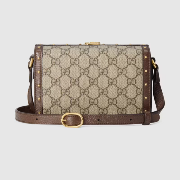 Túi Gucci GG Mini Beige And Brown Leather 678460-HUHEG-8358 - Ảnh 3