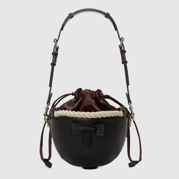 Túi Gucci Small Equesterian 'Black' ‎678474-B7EHN-8086 - Ảnh 3
