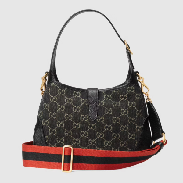 Túi Gucci Jackie 1961 Small Shoulder Black Leather 678843-UN3AG-1294 - Ảnh 3