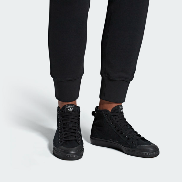 Giày Adidas Nizza Hi 'Tripple Black' B41651 - Ảnh 2