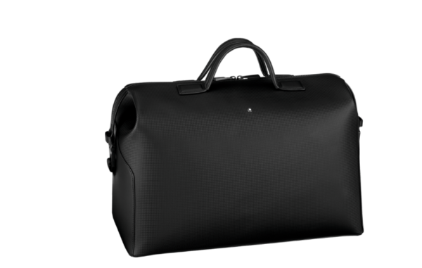 Túi Montblanc Leather Duffel Bag In Black 123941 - Ảnh 3