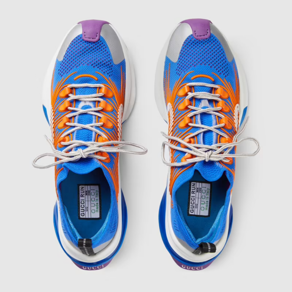 Giày Gucci Run Sneaker Blue 680893-UFE10-8880 - Ảnh 4