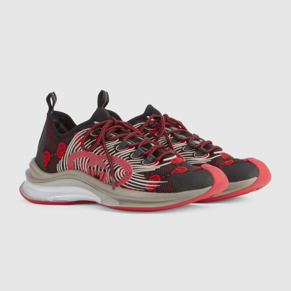 Giày Gucci Run 'Red And Black' 680900USN108490 - Ảnh 4