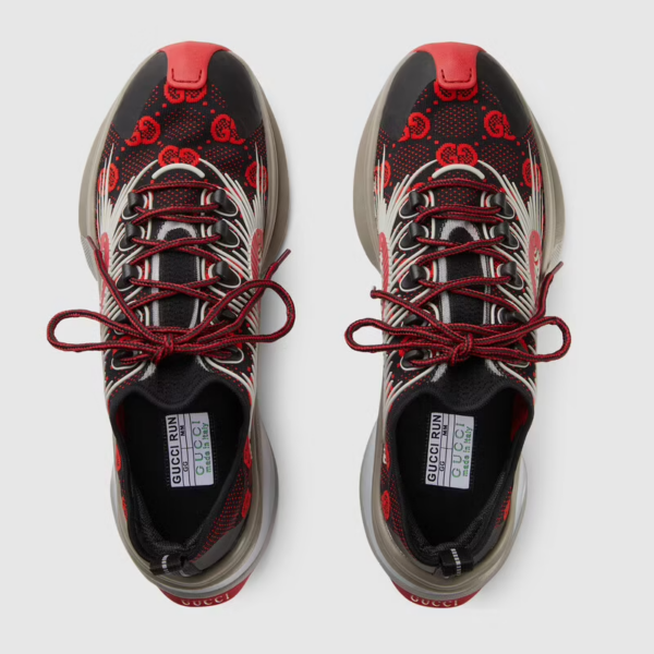 Giày Gucci Run 'Red And Black' 680900USN108490 - Ảnh 3