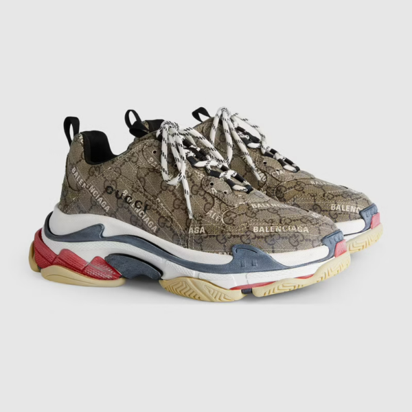 Giày Gucci Men's The Hacker Project Triple S Sneaker 681066-ULZ10-9795 - Ảnh 3