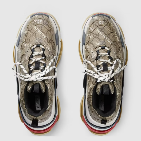 Giày Gucci Men's The Hacker Project Triple S Sneaker 681066-ULZ10-9795 - Ảnh 4