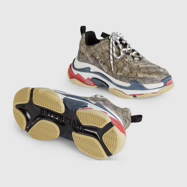 Giày Gucci Men's The Hacker Project Triple S Sneaker 681066-ULZ10-9795 - Ảnh 5