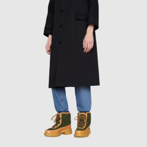 Alternative view of Giày Gucci GG Ankle Boot Light Brown Leather Trim 681796-2XN20-3362