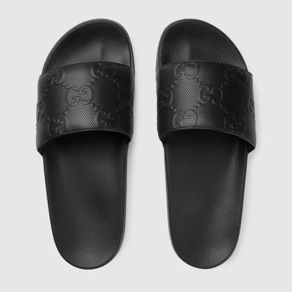Dép Gucci GG Slide Sandal Black 681880-UKU00-1000 - Ảnh 4