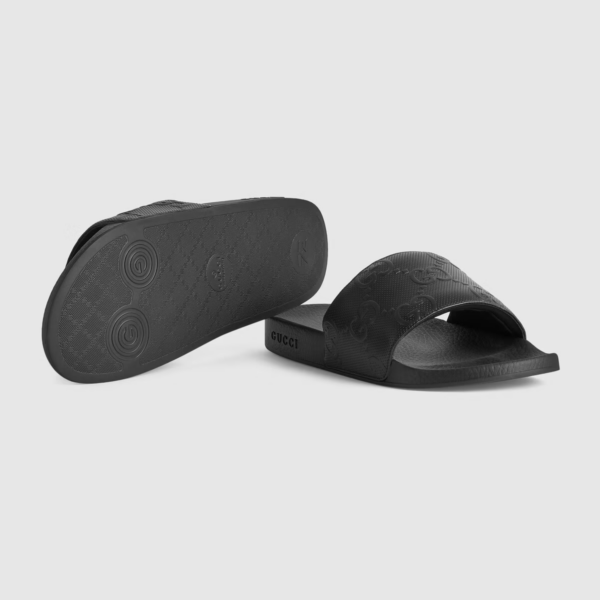 Dép Gucci GG Slide Sandal Black 681880-UKU00-1000 - Ảnh 6