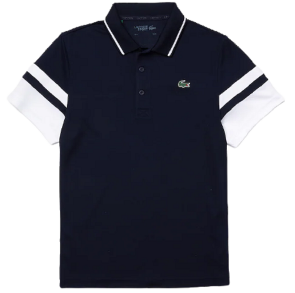 Áo Men’s Lacoste Sport Striped Polo Shirt 'Dark Blue' DH9681-525