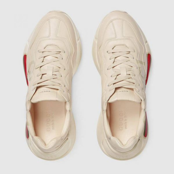 Giày Gucci Wmns Rhyton Leather Sneaker 'Logo' 528892-DRW00-9522 - Ảnh 5