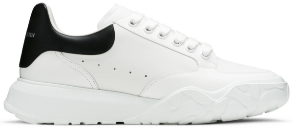 Giày Alexander McQueen Court 'White Black' 633915-WHZ96-9061