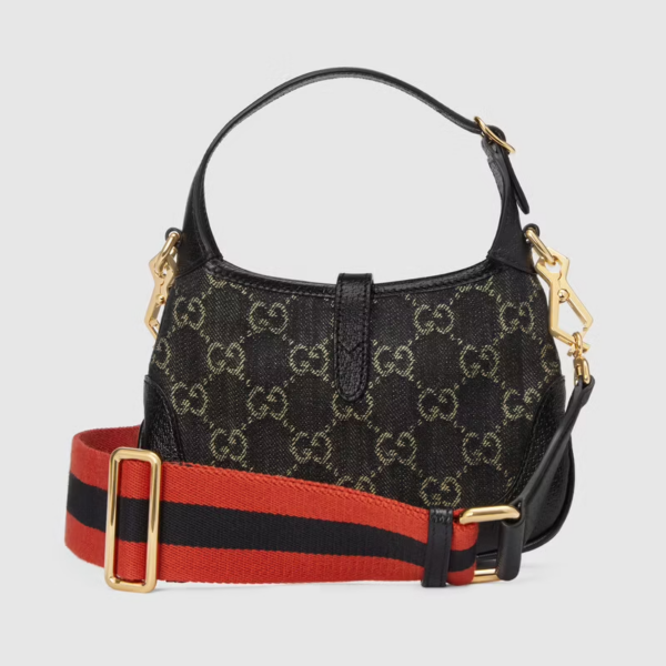 Túi Gucci Jackie 1961 Mini Shoulder Black Leather ‎685127-UN3AG-1294 - Ảnh 3