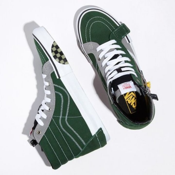 Giày Vans Sk8-Hi Reissue Cap Green Grey VN0A3WM1XHS - Ảnh 3