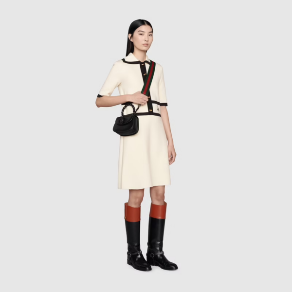 Túi Gucci Mini Top Handle With Bamboo Black Leather ‎686864-10ODP-1060 - Ảnh 2