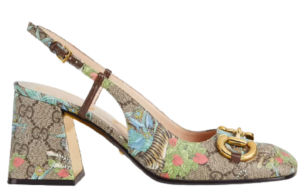 Giày Gucci Tiger Women's Mid-heel Slingback ‎687580-UUA10-8471