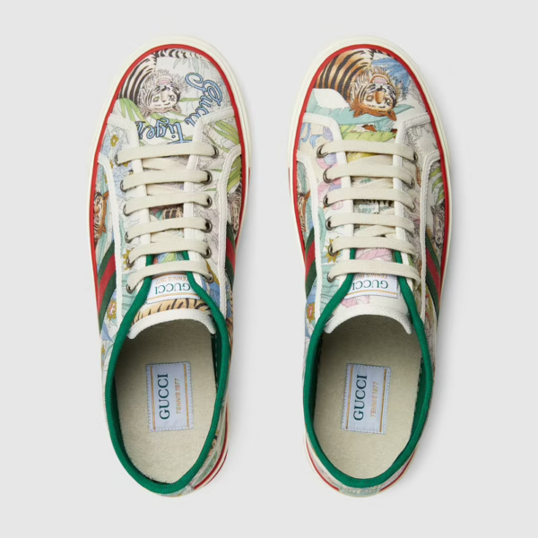 Giày Gucci Tiger Men's Tennis 1977 Sneaker 687610-UTC10-9090 - Ảnh 4