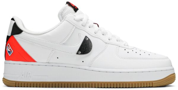 Giày Nike NBA x Air Force 1 '07 LV8 'White Bright Crimson' CT2298-101
