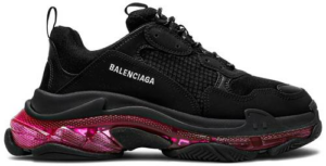 Giày Balenciaga Triple S Sneaker 'Clear Sole Black Pink Neon' 541624-W2FR1-1053