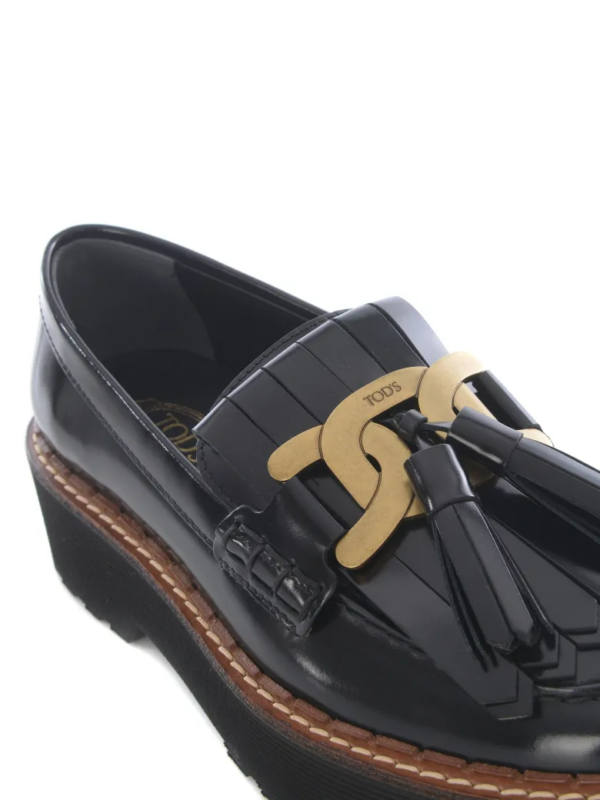 Giày Tod's KATE LOAFERS IN BLACK XXW80C0DF40SHAB999 - Ảnh 3