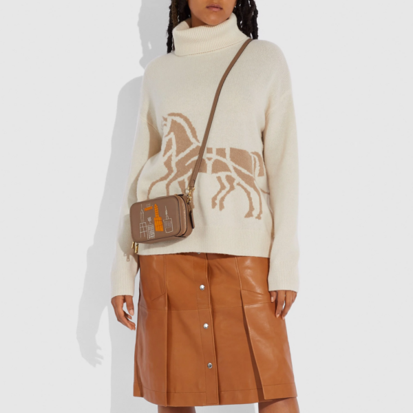 Ví Coach x Jean-Michel Basquiat Alie Belt Bag Elm - Ảnh 5