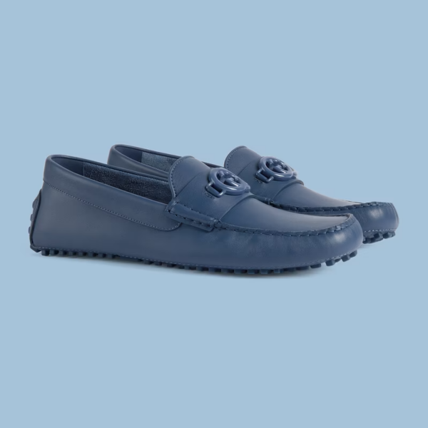 Giày Gucci Driver Interlocking G 'Indigo Blue' 692379-1XH00-4246 - Ảnh 3