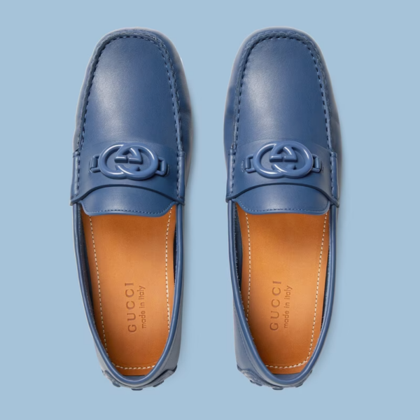 Giày Gucci Driver Interlocking G 'Indigo Blue' 692379-1XH00-4246 - Ảnh 4