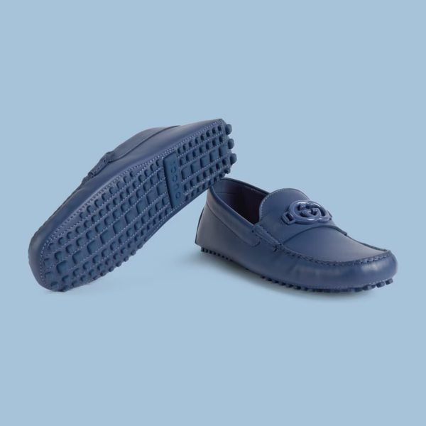 Giày Gucci Driver Interlocking G 'Indigo Blue' 692379-1XH00-4246 - Ảnh 5