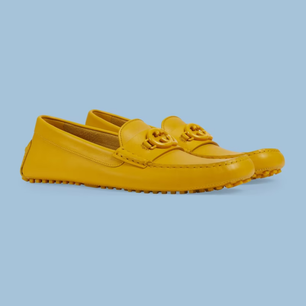 Giày Gucci Driver Interlocking G 'Yellow' 692379-1XH00-7013 - Ảnh 3