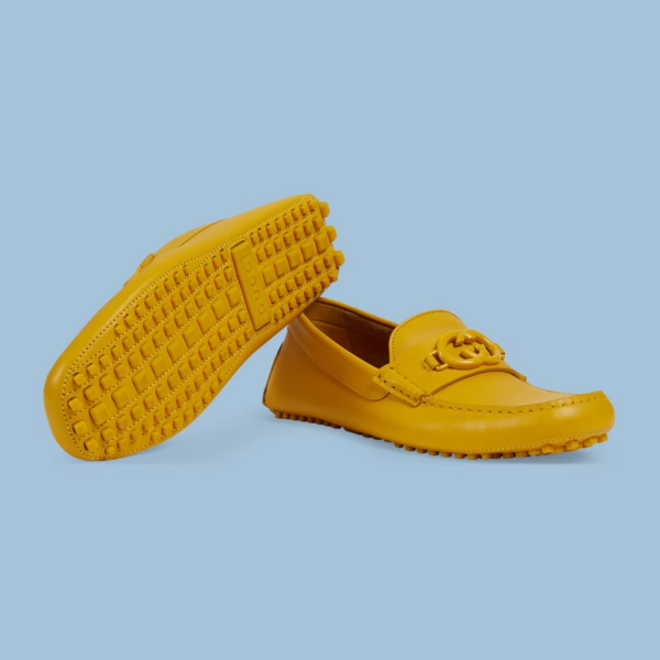 Giày Gucci Driver Interlocking G 'Yellow' 692379-1XH00-7013 - Ảnh 5