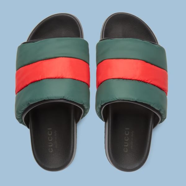 Dep Gucci Men's Padded Web Slide Sandal 'Black' 692387-UFR30-3060