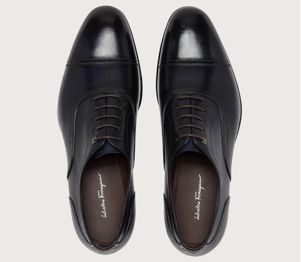 Giày Salvatore Ferragamo Gancini 'Dark Blue' 02B169-695157 - Ảnh 4