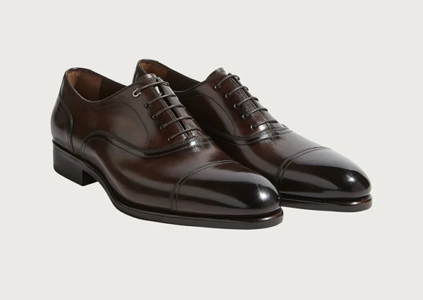 Giày Salvatore Ferragamo Gancini Oxford 'Brown' 02B169-695158 - Ảnh 3